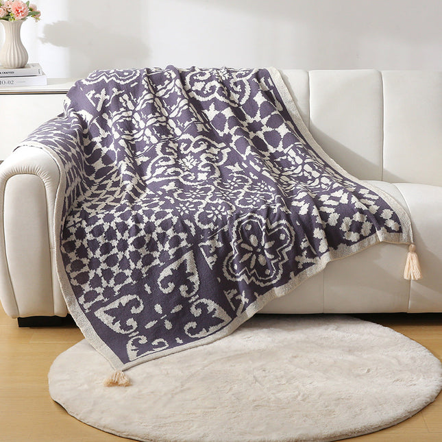 Bohemian Style Sofa Throw Blanket