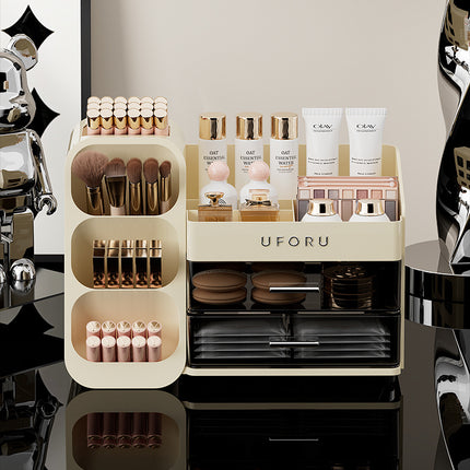Spacious Cosmetic Organizer - Multi-Functional Vanity Storage for Lipsticks & Skincare (35x19x25cm)