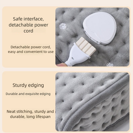 Premium Electric Foot Warmer - Fast Heating Pad with 9 Temperature Levels & 4 Timer Settings, Ultra-Soft Washable Lining for Home & Office