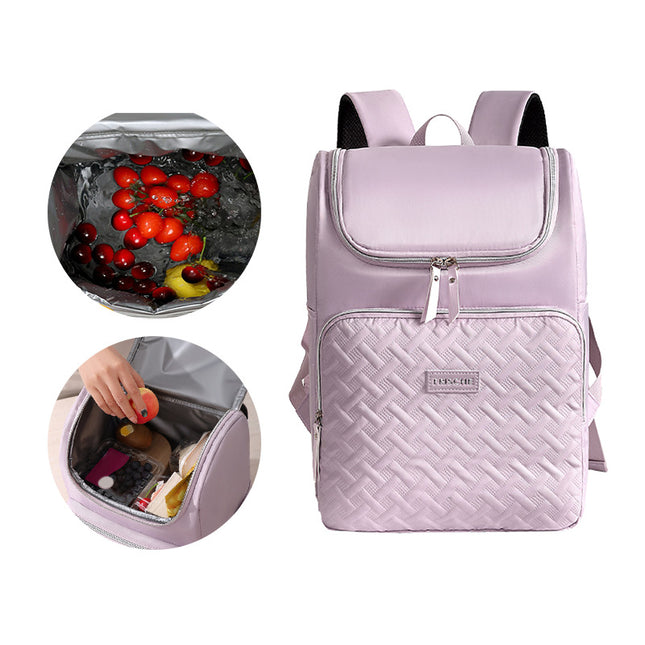 Purple Waterproof Insulated Backpack