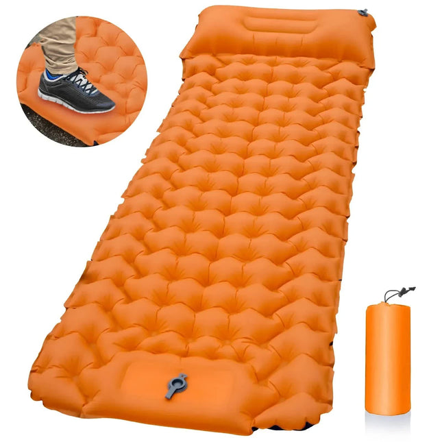 Orange Portable Outdoor Inflatable Mat