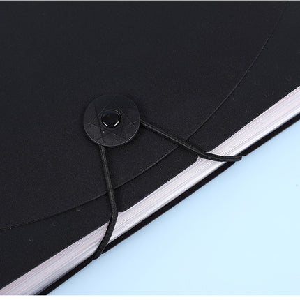 2 PCS A4 Expanding File Folder with Rainbow Interior - 13 Pockets Portable Document Organizer, Accordion Style Business and School File Bag with Elastic Cord Closure