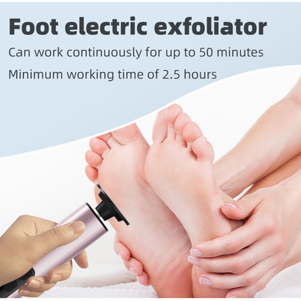 Grey Professional 2-in-1 Electric Foot Callus Remover and Manicure Kit - 9 Speeds Rechargeable Electronic Foot File with LCD Display - Professional Pedicure Tool for Dead Skin and Nail Care