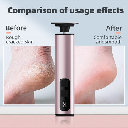 Grey Professional 2-in-1 Electric Foot Callus Remover and Manicure Kit - 9 Speeds Rechargeable Electronic Foot File with LCD Display - Professional Pedicure Tool for Dead Skin and Nail Care