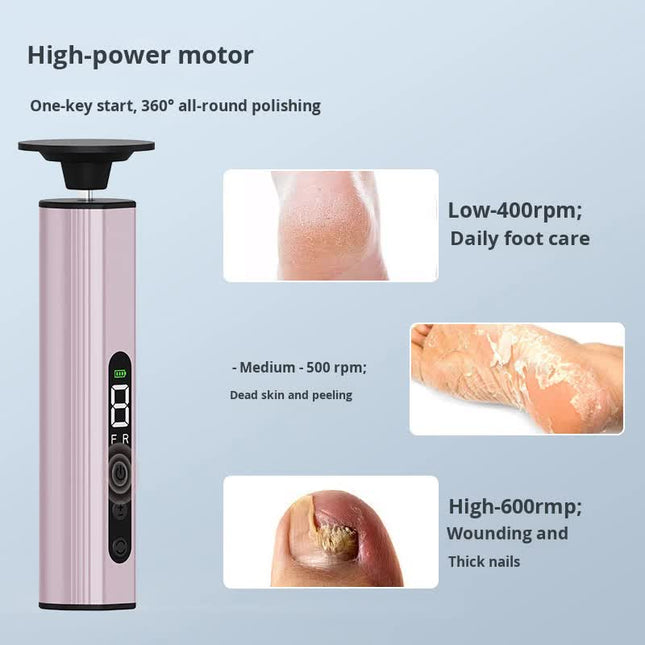 Purple Professional 2-in-1 Electric Foot Callus Remover and Manicure – product detail