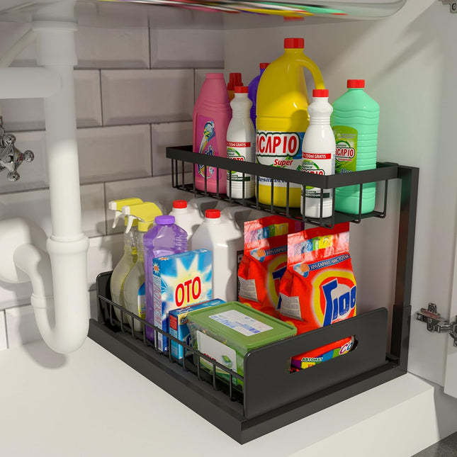 2-Tier Under Sink Organizer and V888-ELOSUNG18458
