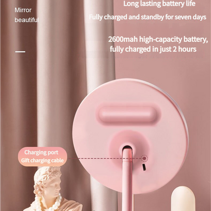 3PCS LED Makeup Mirror with Lights - Portable Tabletop Vanity Mirror, INS Style, White