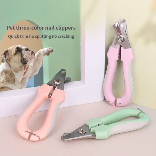 3 PCS (Purple Plus Pink Plus Green)Professional Pet Nail Clippers for Dogs and V888-ELOSUNG18474