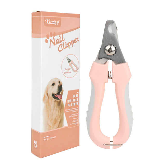 3 PCS Pink Professional Pet Nail Clippers for Dogs and V888-ELOSUNG18476 in Stainless Steel / Pink