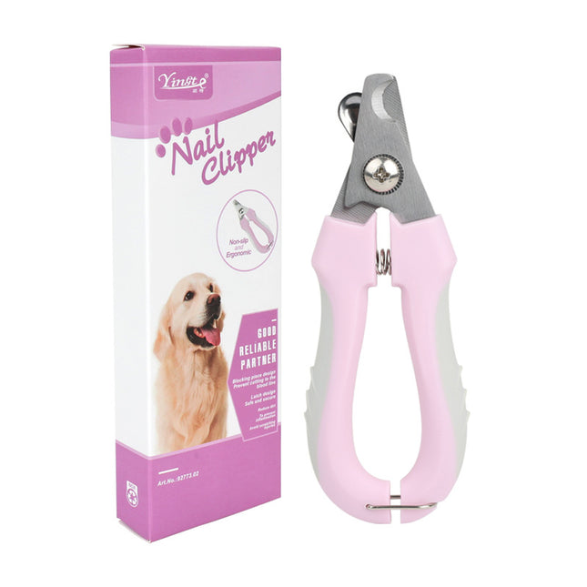 3 PCS Purple Professional Pet Nail Clippers for Dogs and V888-ELOSUNG18477 in Stainless Steel / Purple