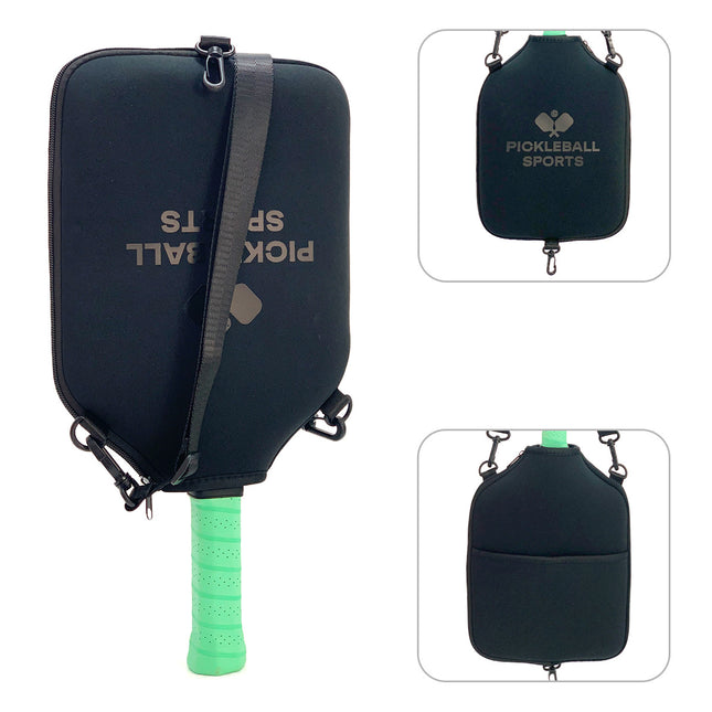 SA01 Black Neoprene Pickleball Paddle Cover (racket not V888-ELOSUNG18480