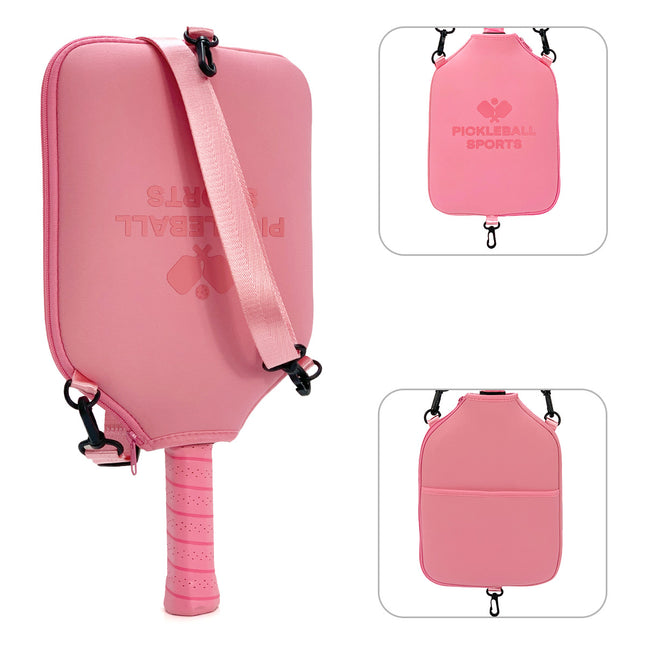 SA03 Pink Neoprene Pickleball Paddle Cover (racket not V888-ELOSUNG18482