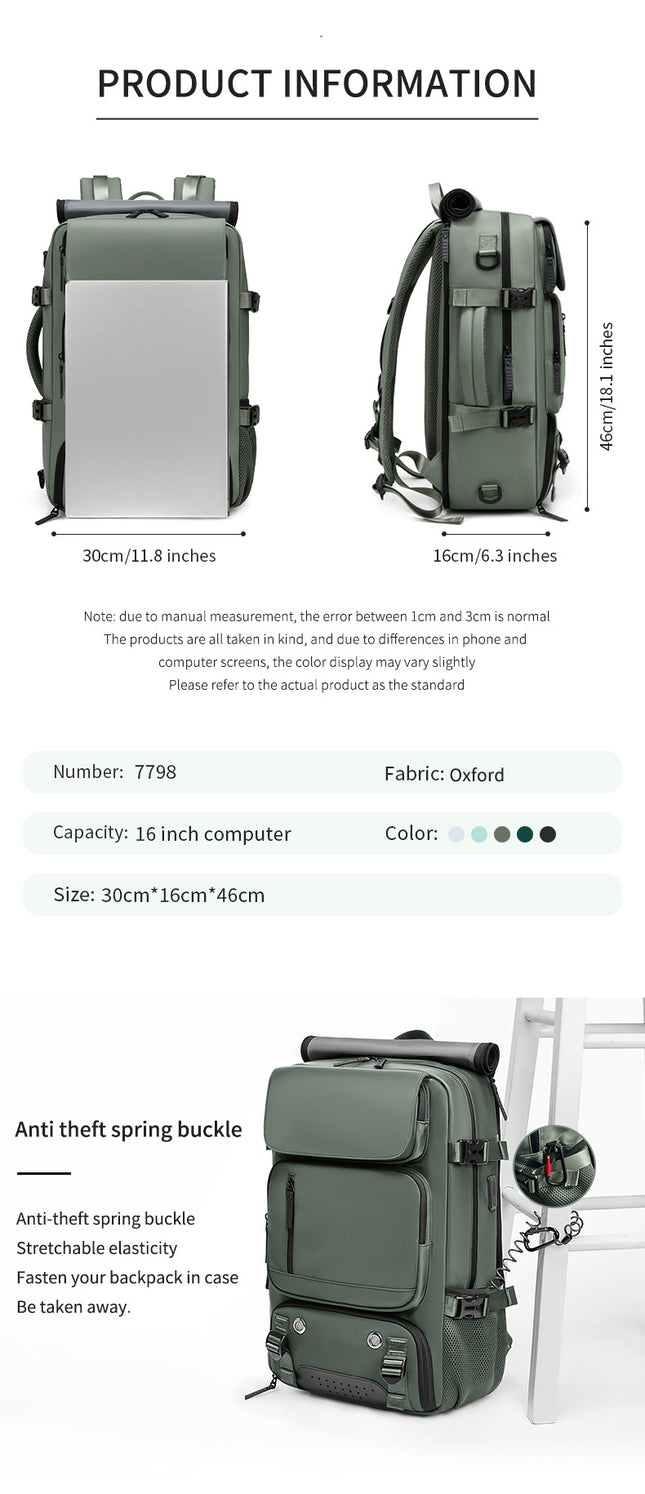Pink Large Capacity 16-Inch Laptop Travel – product detail