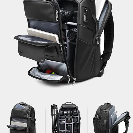 Professional Large Capacity Camera Backpack - Waterproof Anti-Theft DSLR Mirrorless Bag with 17-Inch Laptop Compartment and TSA Combination Lock for Travel and Business