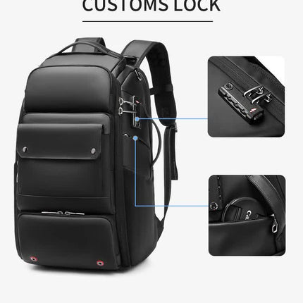Professional Large Capacity Camera Backpack - Waterproof Anti-Theft DSLR Mirrorless Bag with 17-Inch Laptop Compartment and TSA Combination Lock for Travel and Business