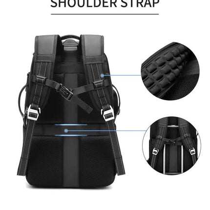 Professional Large Capacity Camera Backpack - Waterproof Anti-Theft DSLR Mirrorless Bag with 17-Inch Laptop Compartment and TSA Combination Lock for Travel and Business