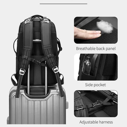 Professional Large Capacity Camera Backpack - Waterproof Anti-Theft DSLR Mirrorless Bag with 17-Inch Laptop Compartment and TSA Combination Lock for Travel and Business