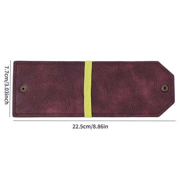 3PCS Purple Slim PU Leather Cash Holder and Bill V888-ELOSUNG18495