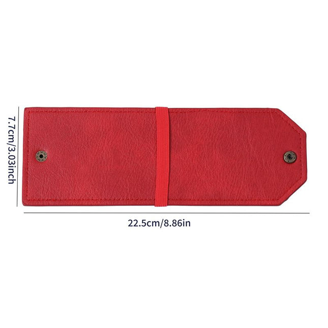 3PCS Red Slim PU Leather Cash Holder and Bill V888-ELOSUNG18498