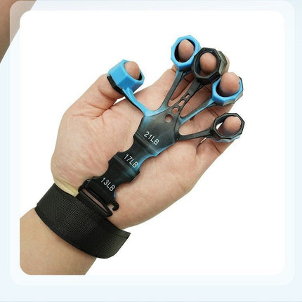 10 pcs Orange Finger Exerciser and Hand Strengthener - Adjustable Silicone Grip Strength Trainer for Physical Therapy, Athletes and Musicians - 13LB to 21LB Resistance Levels