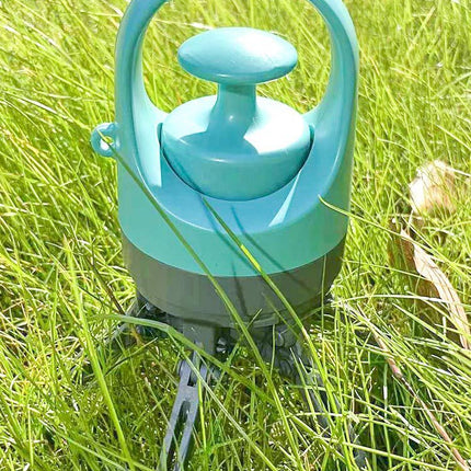Orange Portable 6-Claw Pet Pooper Scooper - Hands-Free Dog Waste Picker with Integrated Bag Dispenser and Storage Cap - Lightweight Sanitary Waste Removal Tool for Outdoor Walking and Travel