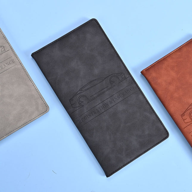 3 Pcs Premium PU Leather Car Registration and Insurance V888-ELOSUNG18513