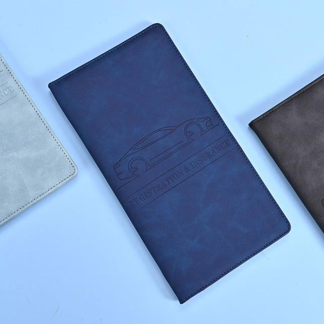 3 Pcs Premium PU Leather Car Registration and Insurance V888-ELOSUNG18516