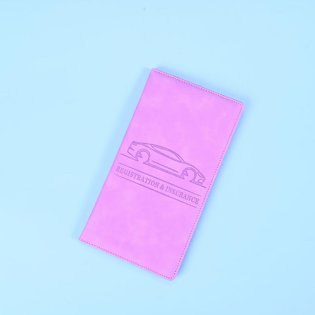 3 Pcs Premium PU Leather Car Registration and Insurance V888-ELOSUNG18518