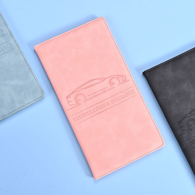 3 Pcs Premium PU Leather Car Registration and Insurance V888-ELOSUNG18519