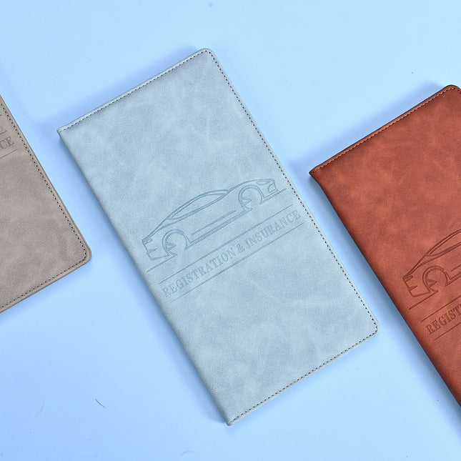 3 Pcs Premium PU Leather Car Registration and Insurance V888-ELOSUNG18521