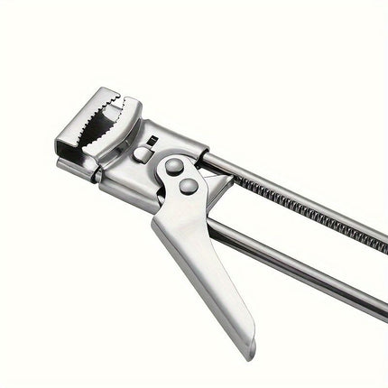 2 Set/4 Pcs Adjustable Jar Opener - Durable Stainless Steel Manual Lid Remover - Effortless Kitchen Gadget for Weak Hands and Seniors, Versatile Multi Size Can Opener, Space Saving Ergonomic Design