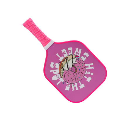 【RT-015】Fiberglass Pickleball Paddle Set of 2 with 4 Balls and Carry Bag - 185g Single Paddle Weight - Beginner Friendly Starter Kit with Non-Slip Cushion Grip for Adults Kids and Outdoor Family Fun