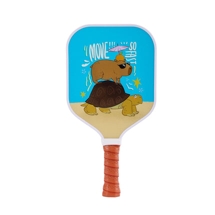 【RT-011】 Fiberglass Pickleball Paddle Set of 2 with 4 Balls and Carry Bag - 185g Single Paddle Weight - Beginner Friendly Starter Kit with Non-Slip Cushion Grip for Adults Kids and Outdoor Family Fun