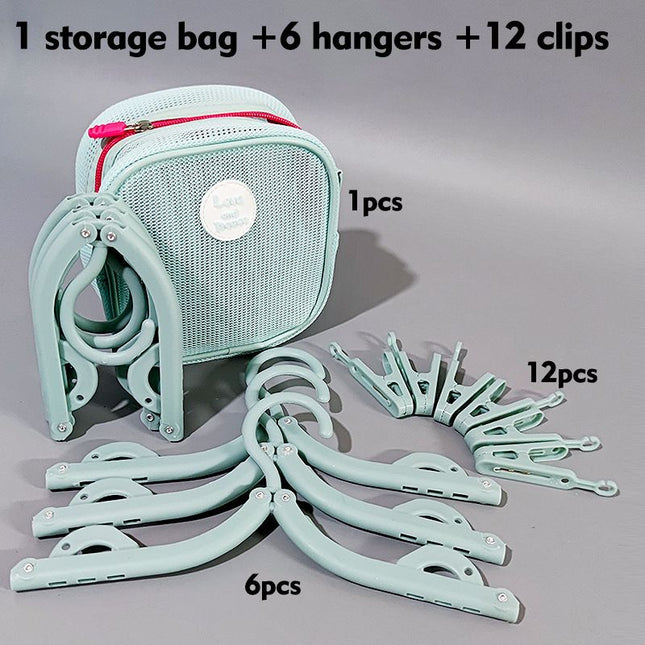 Portable Folding Travel Hangers V888-ELOSUNG18541 in Blue