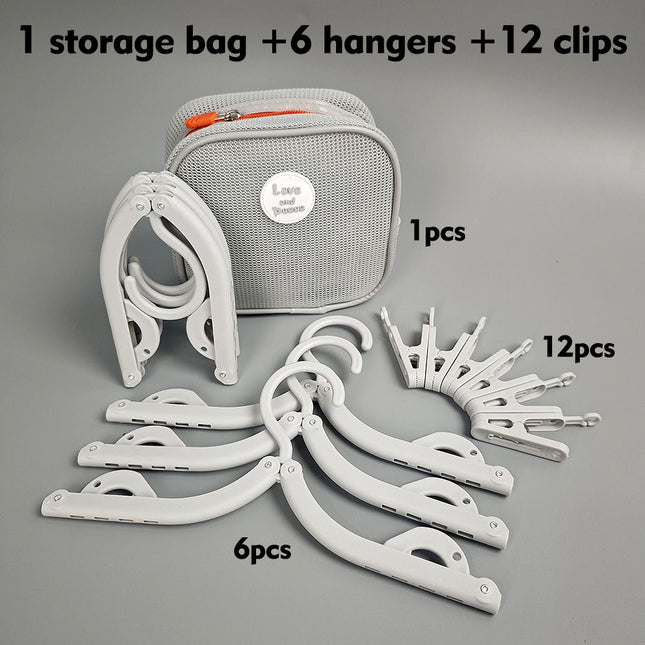 Portable Folding Travel Hangers V888-ELOSUNG18542 in Grey