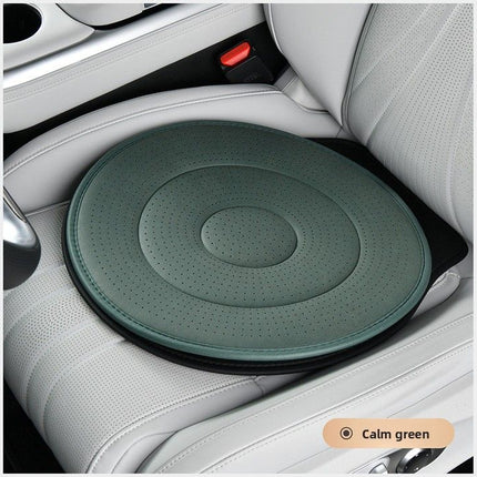 Calm Green 360 Degree Rotating Car Seat Cushion - 53cm Nano Tech Swivel Mobility Aid - Easy Vehicle Entry and Exit for Seniors, Breathable Non Slip Ergonomic Support for Home Office and Travel