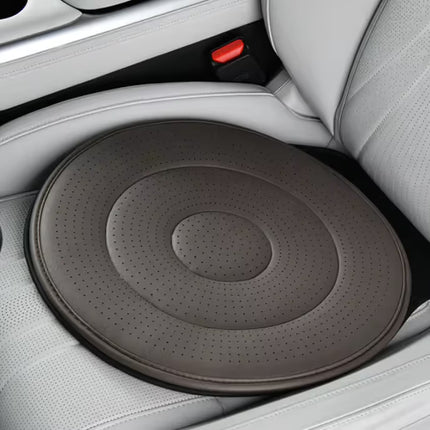 Coffee 360 Degree Rotating Car Seat Cushion - 53cm Nano Tech Swivel Mobility Aid - Easy Vehicle Entry and Exit for Seniors, Breathable Non Slip Ergonomic Support for Home Office and Travel
