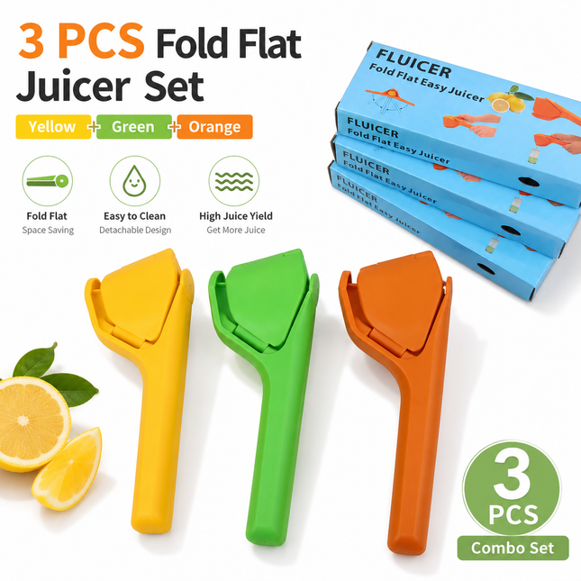 Manual Citrus Juicer 3 Piece Fold Flat Lemon Squeezer V888-ELOSUNG18558