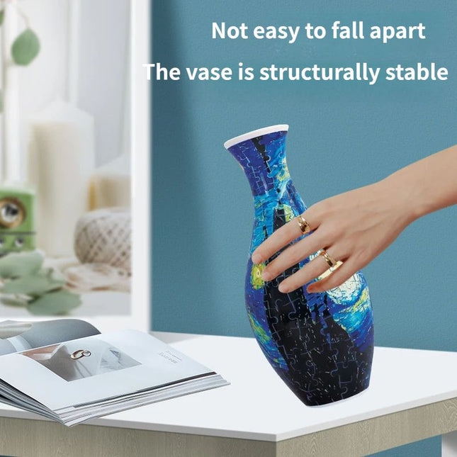 3D Puzzle Vase 160 Piece DIY Flower Vase Kit – product detail