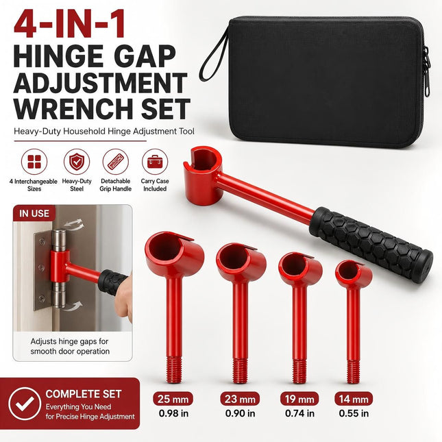 4 in 1 Door Hinge Adjustment Wrench Set