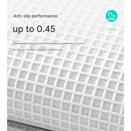 Blue Bath Mat - Super Absorbent, Non-Slip Bathroom Floor Mat - 50x80cm