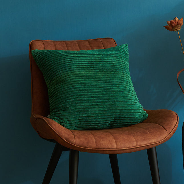 Dark Green Set of 4 Corduroy Pillow Covers