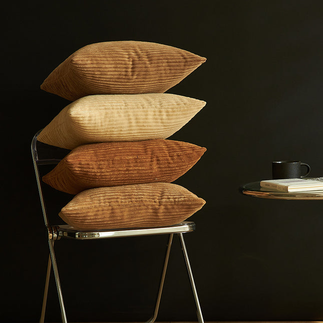 Dark Green Set of 4 Corduroy Pillow Covers – product detail