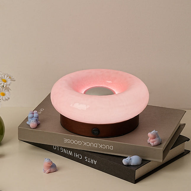 Pink Donut Table Lamp