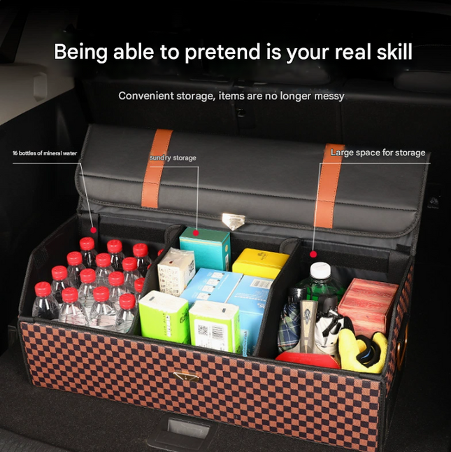 Medium Sized Sporty and Stylish Foldable Car Trunk Storage Box – product detail