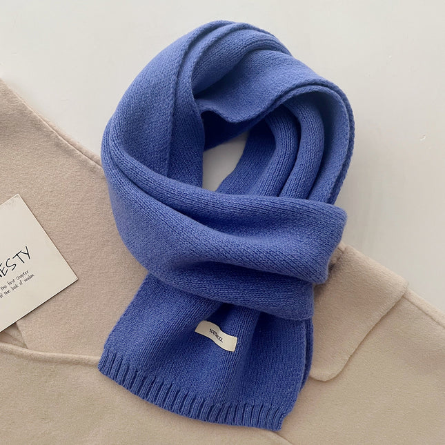 Purple Blue Luxurious 100 Percent Wool Scarf for Women and Men
