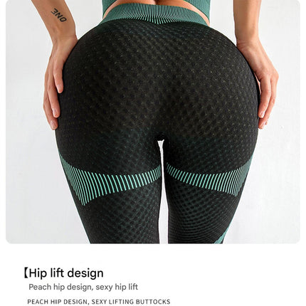 Elegant purple High Waist Yoga Set for Women - Sports Bra, Long Sleeve Shirt & Leggings 3-Piece Workout Set Size XXXXL