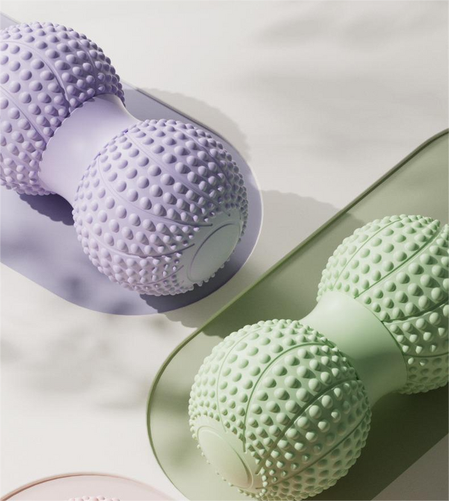 Purple 2pcs Fascia Ball Foot Arch Massager Peanut Ball for Muscle Relaxation Deep Tissue Release Yoga – product detail