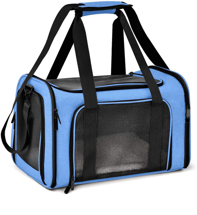 Blue Portable Pet Travel Carrier Bag