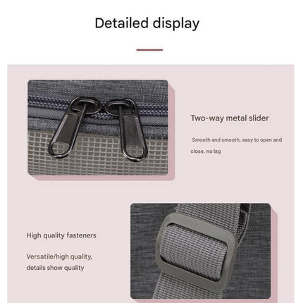 Blue Portable Pet Travel Carrier Bag - Foldable, Durable, and Comfortable for Small Dogs & Cats 45cmx30cmx30cm